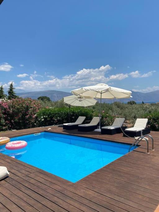 Georges Villa Galaxidi, Family, Pool And Garden Екстериор снимка